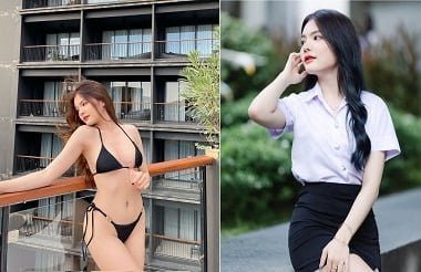 Bao Anh รู้สึกทึ่งกับความงามที่เซ็กซี่ของหน้าอกเต็มของเธอ