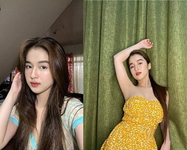 Minh Thu ในชุดที่เปราะบาง